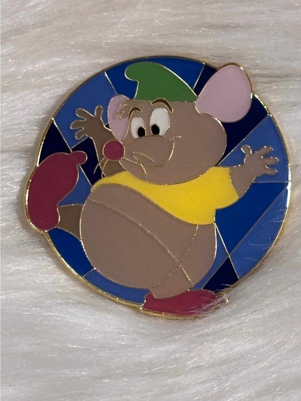 LF Gus Princess Sidekick Portrait Stained Glass Cinderella Disney Pin